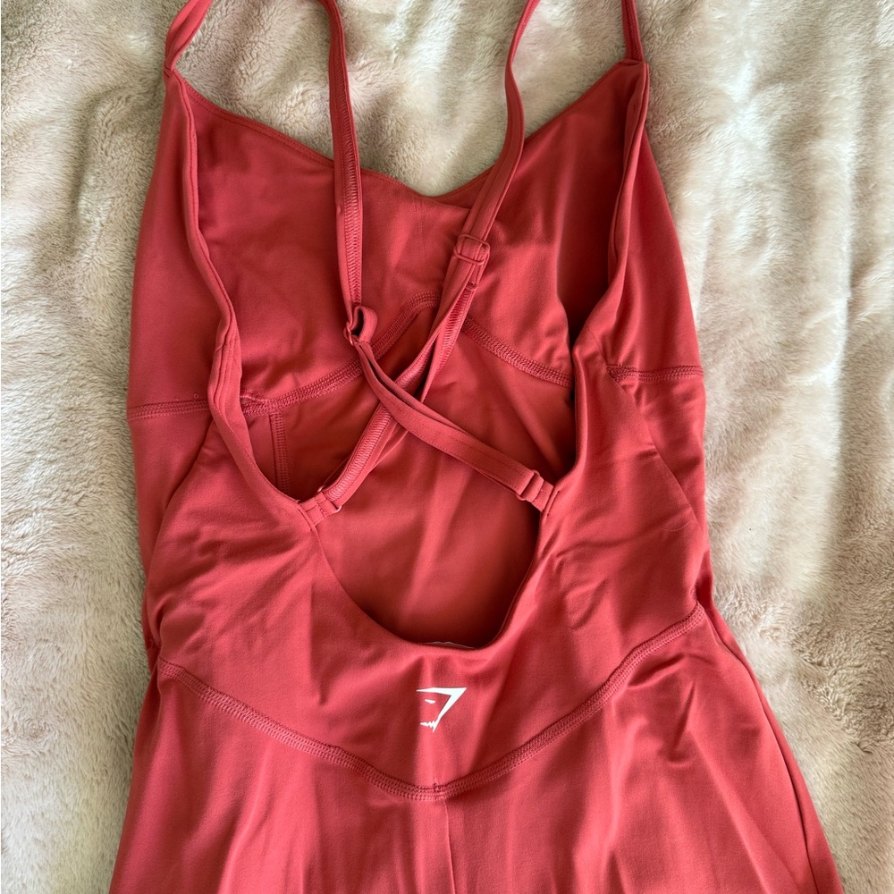 Gymshark Red Strappy Active Romper - Picture 2 of 5
